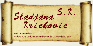Slađana Kričković vizit kartica
